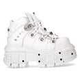 thumbnail image 2 of New Rock Boots M-TANK106-C1 Unisex White 100% Leather Goth Platform Punk 43, 2 of 6