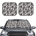 thumbnail image 2 of Windshield Sun Shade, Lilies Flowers Butterfly Foldable Car Sun Shade Windshield For Front, 2 Pieces, 2 of 4