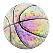 CAROOTU Glowing Reflective Basketball Night Colorful Wear-Resistant Basketball Sports Ball