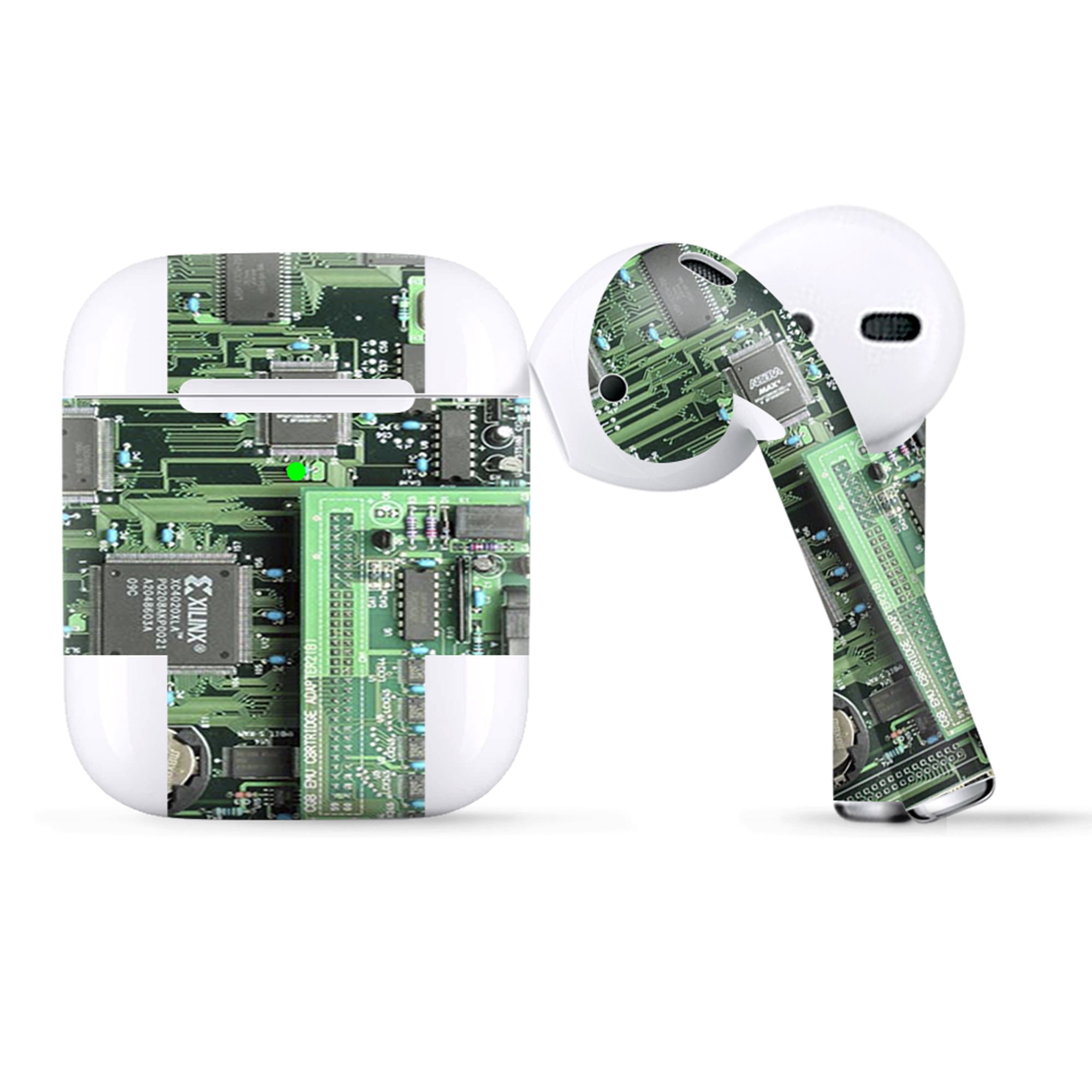 Protective Skin Wrap For Apple Airpods Vinyl Sticker Cover Decal Circuit Board Walmart Com