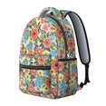 thumbnail image 2 of Pioneer Flower Floral Print Pattern Backpack for School, Cute School Bag with Adjustable Shoulder Straps and Padded Back, 15.3"x11"x7.1", 2 of 5