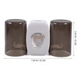 thumbnail image 2 of HOMEMAXS 1 Set Toothbrush Holder Bathroom Toothbrush And Toothpaste Dispenser Tooth Brush Cup Holder, 2 of 8