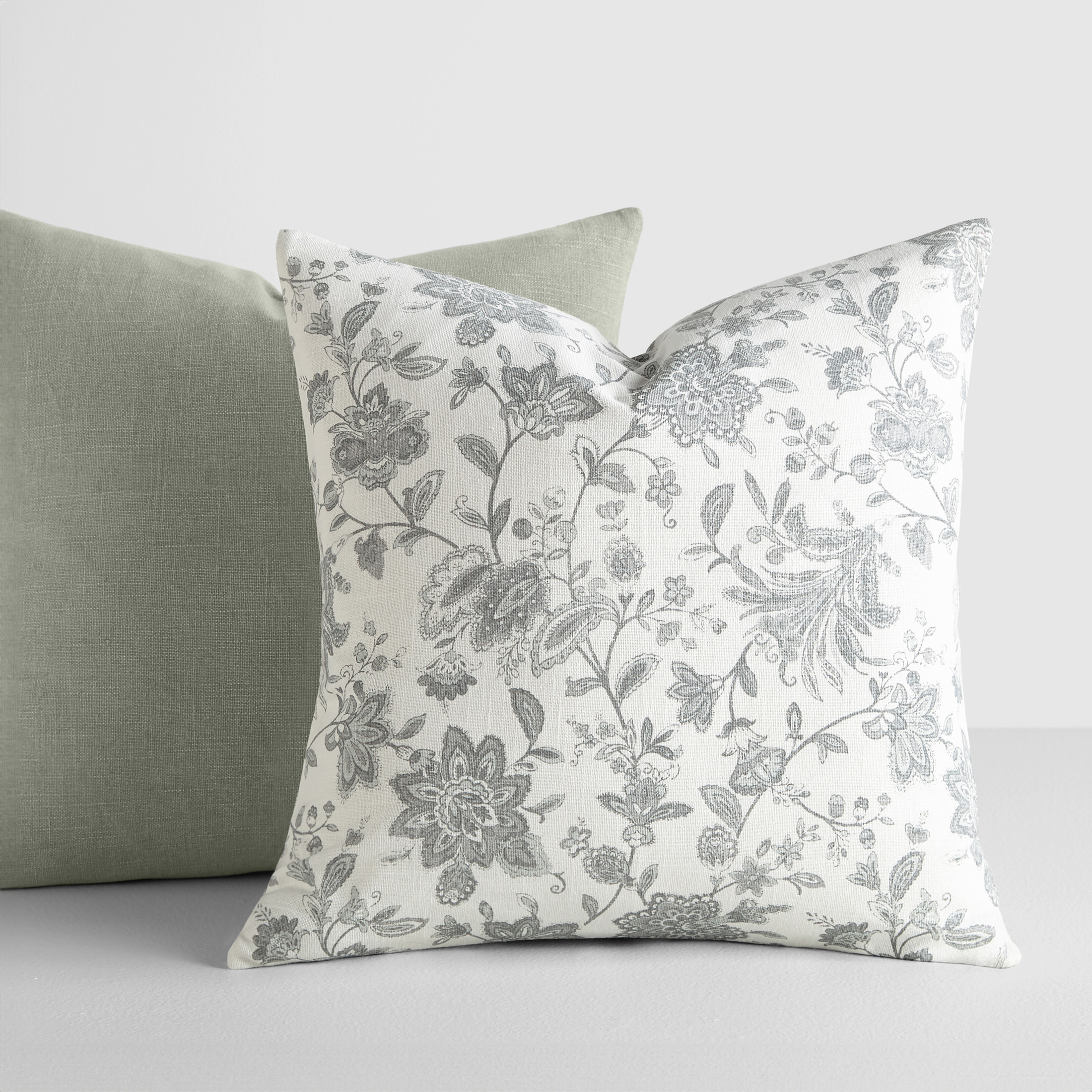 Comfort Canopy 2-Pack Cotton Slub Jacobean Throw Pillows photo 5