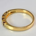 thumbnail image 3 of Lakshya Jewel LLC 2Ct Round Cut Pink CZ Half Wedding Band Ring 14K Yellow Gold Plated, 3 of 4