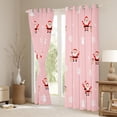 thumbnail image 3 of Castle Fairy Santa Claus Curtains Pack of 2 (42x84 Each) for Children,Festival Xmas Curtains Blackout,Christmas Snowflakes Bedroom Curtains,Super Cozy Room Decor, 3 of 6