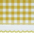 thumbnail image 6 of Woven Trends Farmhouse Curtains, Buffalo Plaid Curtain Shades, Gathered Swag Set, Classic Country Plaid Gingham Checkered Design, Farmhouse Decor, 72" x 63" Gathered Swag Pair (2-Pack), Yellow, 6 of 7
