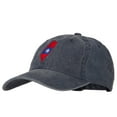 thumbnail image 2 of Taiwan Flag Map Embroidered Washed Cotton Twill Cap - Navy OSFM, 2 of 5