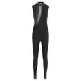 thumbnail image 4 of Fldy Womens Sparkly Rhinestone Gymnastics Romper Sleeveless Unitard for Rhythmic Dance Competition Black L, 4 of 6