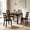 Espresso, variant on Leovanni Modern 43.3" 5-Piece Solid Wood Dining Table Set with 4 Upholstered High Back Chairs, Rectangular Kitchen & Dining Room Set, Heavy-Duty 500 lbs Table, Ergonomic Seating, Espresso