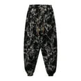 thumbnail image 4 of Zszcpp Summer Pants For Mens 2025 Elastic Waist Style Plant Printed Loose Large Size Drawstring Lounge Trousers Casual Trouser, 4 of 7