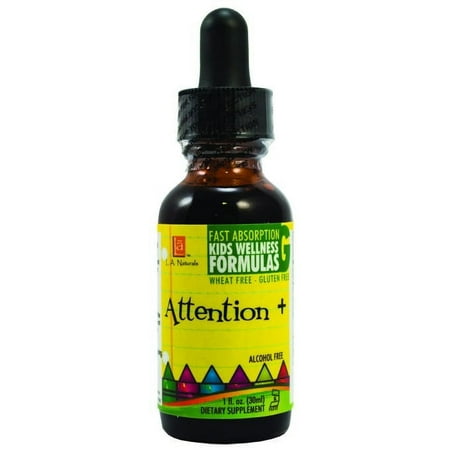 L A Naturals Kids Attention Plus, 1 Oz
