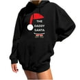 thumbnail image 1 of Sudadera estampada con capucha retro de manga larga suelta de Navidad para mujer con mangas caídas en los hombros Pompotops  gfhjh12950, 1 of 8