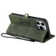 thumbnail image 4 of Style 016 For iPhone 16 Pro Case Skin Feel Totem Imprinted Wallet Leather Phone Cover - Blackish Gre, 4 of 5