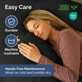 thumbnail image 6 of CGK Linens Premium Down Alternative Comforter - Twin Size All-Season Fluffy & Cozy Duvet Insert, Black, 6 of 7