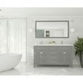 thumbnail image 2 of Laviva Wimbledon 60" Wood Cabinet with VIVA Stone Countertop in Gray/Matte White, 2 of 6