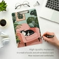 thumbnail image 3 of FORMRS Acrylic Clipboard with Low Profile Clip Standard A4 Letter Size, 12.5" x 9", Pink Sleeping Cat, 3 of 8