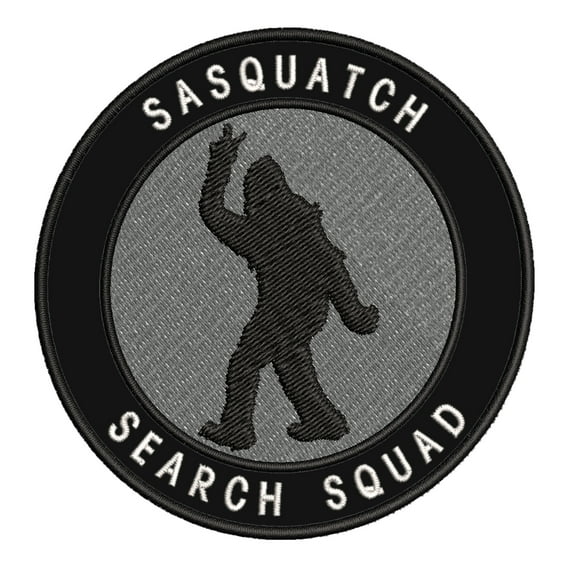 Sasquatch Search Squad 3.5" Iron On Or Sew On Embroidered Fabric Badge Patch Unexplained Mysteries Iconic Series