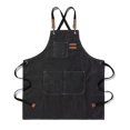 thumbnail image 1 of Apron Kitchen Apron Chef-barbershop-multi-purpose-unisex(black)(1pcs), 1 of 5