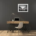 thumbnail image 3 of Bednarek, M. 32x25 White Modern Wood Framed Museum Art Print Titled - Red Bike on Cobble Stone Street, 3 of 4
