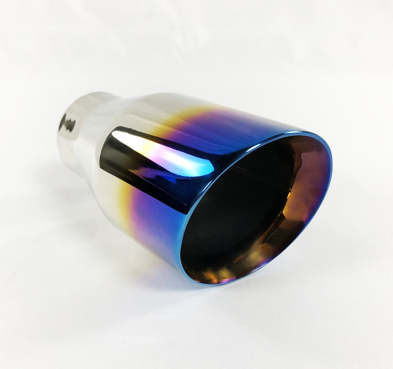 Exhaust Tip 3.50" Dia OD X 7.00" Long 2.25" Inlet Slant Double Wall
