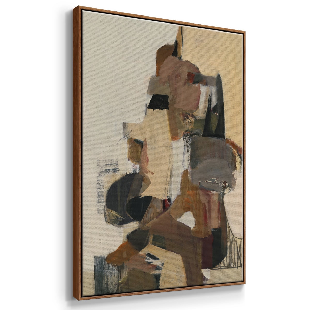Mesa Grande Framed Premium Gallery Wrapped Canvas - Ready to Hang - 17 x 25 - Walnut Floating Frame