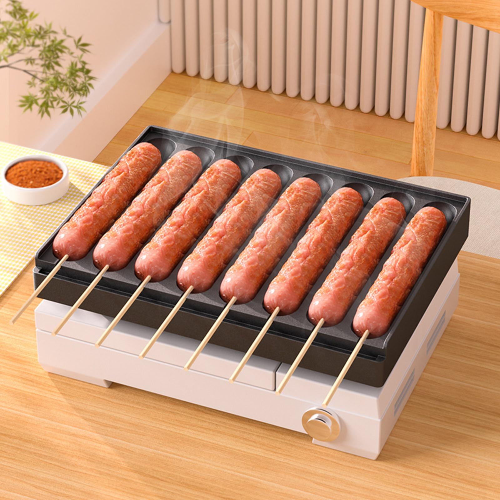8 Cavity Sausage Grilling Pan, Corn , DIY Nonstick Sausage Link Maker