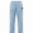Light Blue-1, variant on Stamzod Men's Fashion Casual Pants Plus Size Loose Fitness Solid Color Elastic Waist Drawstring Tapered Sweatpants Men with Pocket