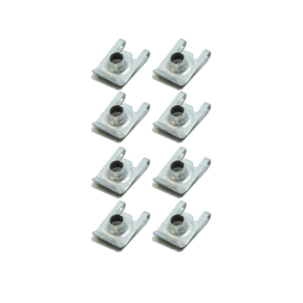 8pcs UType Metal Rivets Car Fender Bumper Trim Panel Fasteners Clips