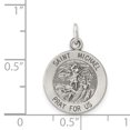 thumbnail image 3 of Sterling Silver Antiqued Saint Michael Medal, 3 of 4