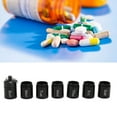 thumbnail image 4 of Metal Small Medicine Box, Portable Safe Emergency Keychain Pill Holder Weekly  For Fishing Black, 4 of 8