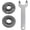 Silver, Black, variant on Black Grinder Wrench with 2 Lock Nuts