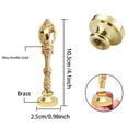 thumbnail image 2 of 1pc DIY Scrapbook Brass Wax Seal Stamp and Alloy Handles Cat Pattern 103mm Stamps: 2.5x1.45cm, 2 of 7
