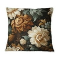 thumbnail image 3 of Designart "Elegance In Rustic Brocade IV" Floral Printed Throw Pillow, 3 of 5