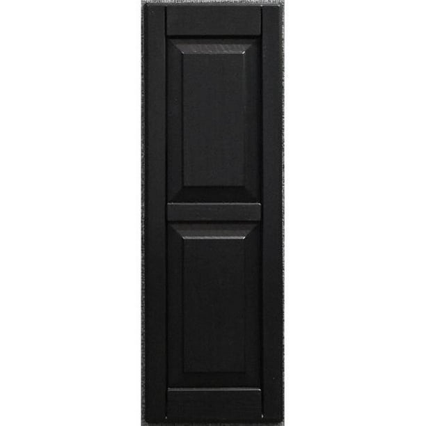 12 x 71 in. Raised Panel Exterior Decorative Shutters