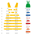 thumbnail image 4 of CPNG Girls Summer Solid Color Overalls Shorts Casual Loose Sleeveless Romper Suspender Short Jumpsuit(Green,15-16 Years), 4 of 5