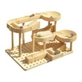 thumbnail image 1 of Pista de canicas de madera para niños, juguete de canicas para armar, rompecabezas único Estilo B, 1 of 9