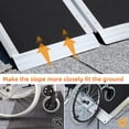 thumbnail image 3 of Portable Wheelchair Ramp, 5FT/6FT Aluminum Alloy Folding Ramp with Non-Slip Surface, Heavy Duty 600 lbs Capacity Mobility Aid for Home Steps, Doorways, Cars, 3 of 8