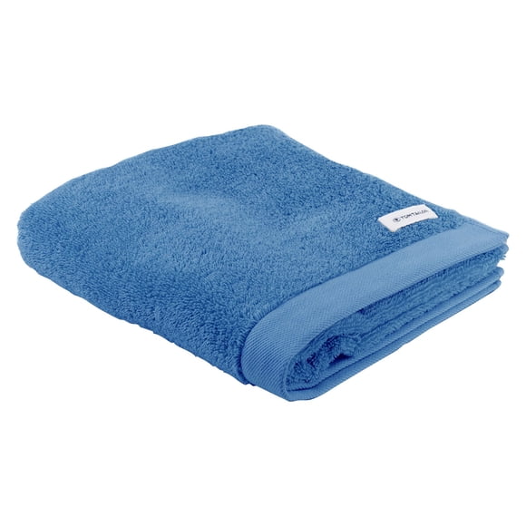 TOM TAILOR Toalla - Color Bath Towel, rizo, algodón Azul 50x100cm