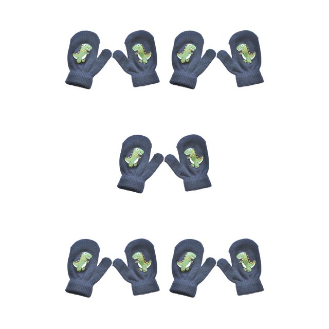 Manoplas para niños Sonducket 1 par de punto con diseño de dinosaurio Tipo 1