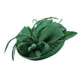 thumbnail image 2 of SHEIGUANNI Kentucky Fascinators Hats for Women - Vintage Tea Party Attire Outfit Headband Church Veil Derby Hat for Women 2025-Green, 2 of 7