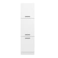 thumbnail image 3 of Madesa Hazel 3 Door Pantry Kitchen Storage Cabinet with 5 Compartments 89 Inch Tall Wooden Organization Unit - White, 3 of 6