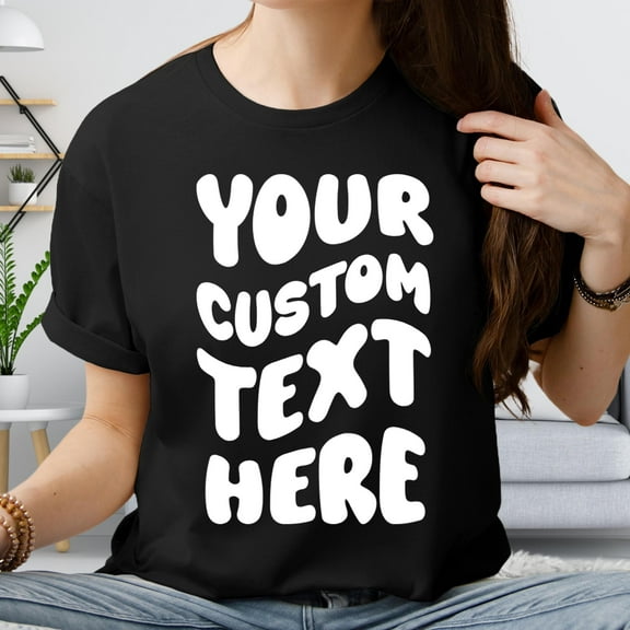 DeliFri Custom Text Shirt: Personalized Retro Style Tee, Sweatshirt, or Hoodie
