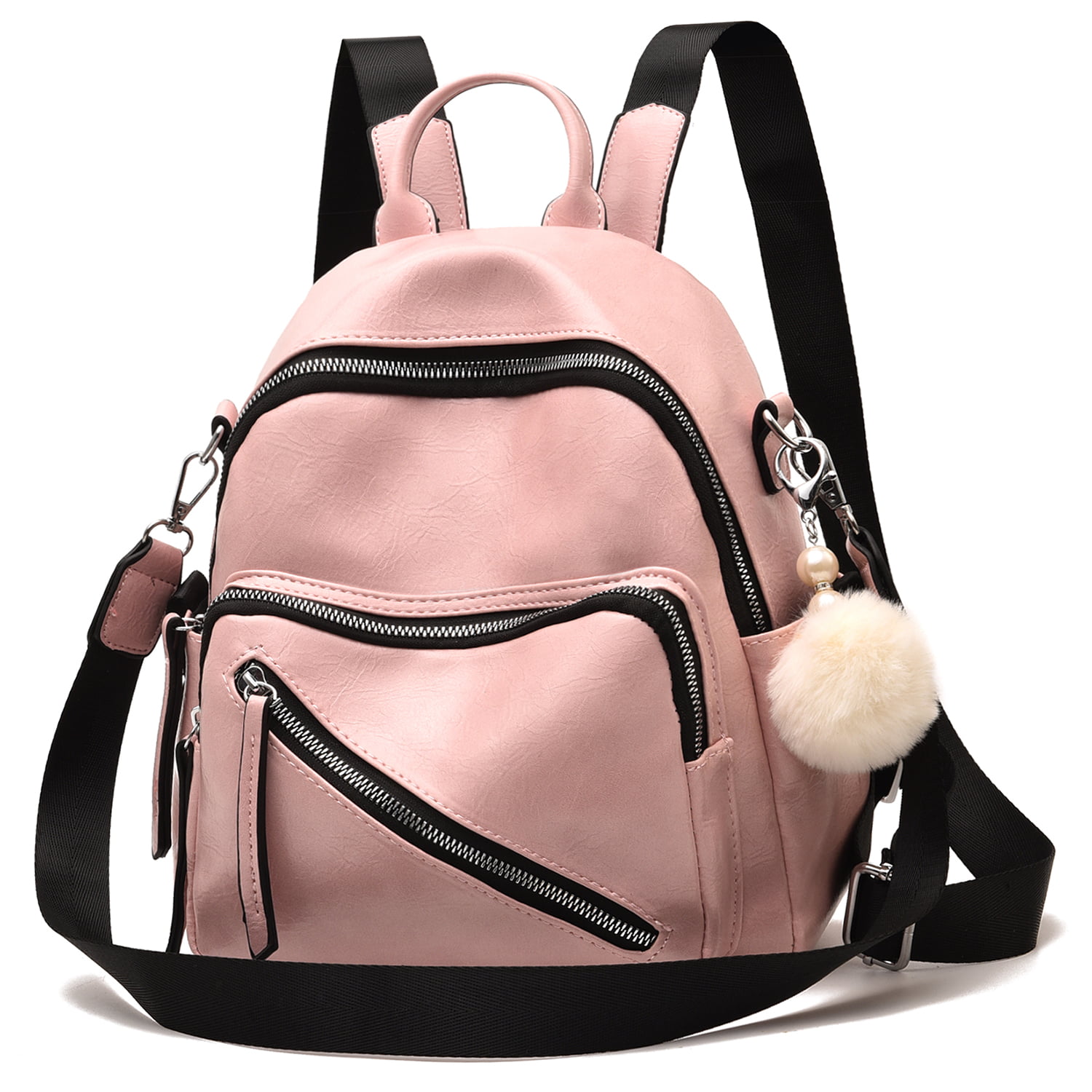 Convertible Small Mini Real Leather Backpack Rucksack Shoulder Bag Purse Cute 