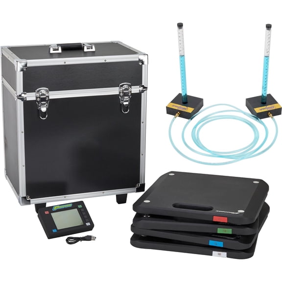 Proform Wireless Race Car Scale Set and Liquid Level with 12ft Hose, 7,000 LB Capacity, Includes Hard Case, Backlit LCD Display, Live PC Streaming and AA Batteries