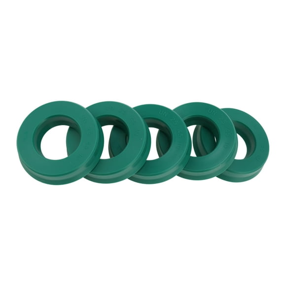 Unique Bargains Sello de Aceite Universal Labio UN Anillo Sello de Eje Rotativo 25x45x10mm Alta Presión TPU Verde 5 Pcs