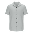 thumbnail image 4 of Yiliang T Shirt for Men Mens Modern Fit Linen Eco Conscious Organic Cotton Shirt Neutral Tones Breathable and Lightweight Tee for Daily Wear, 4 of 6
