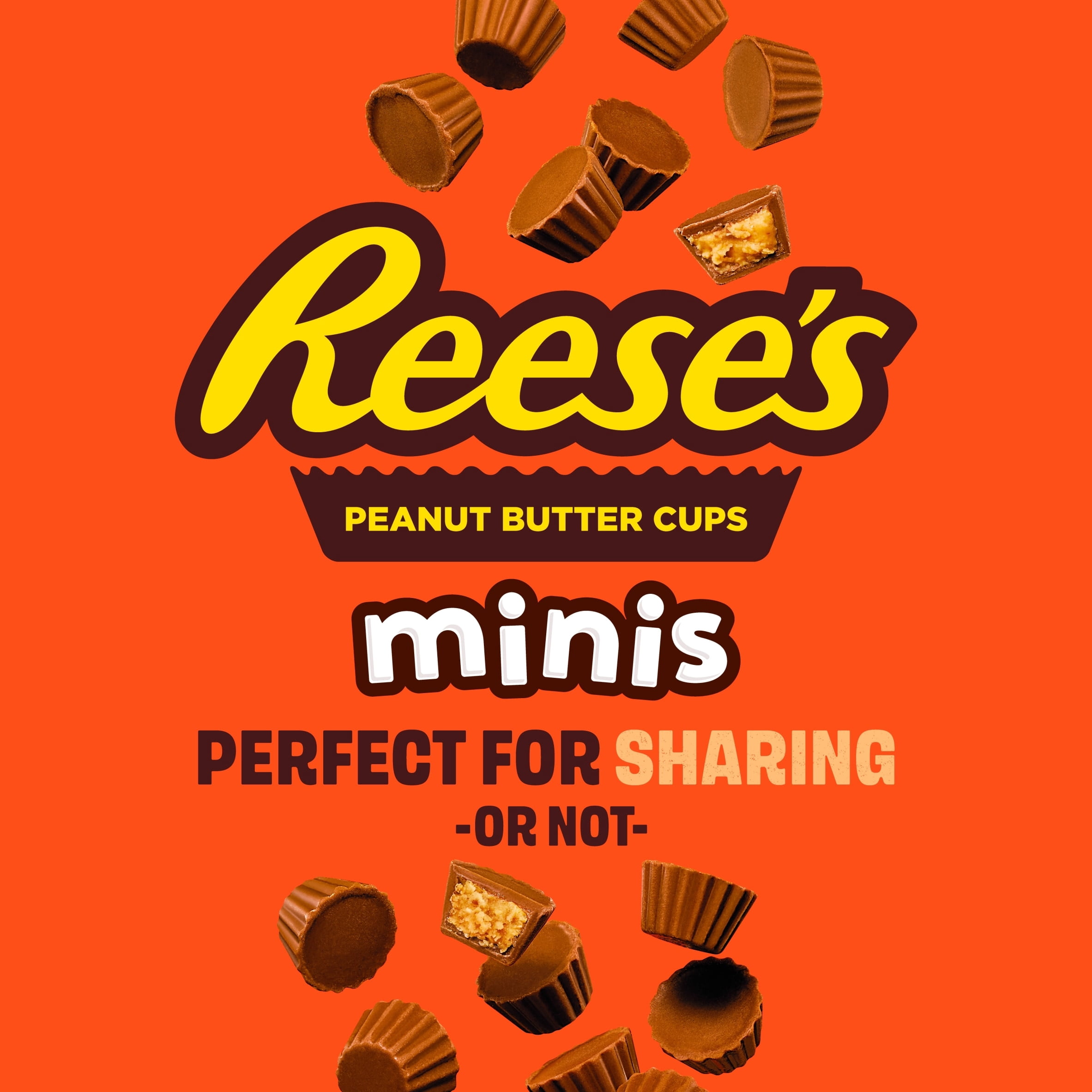 Reese's Peanut Butter Cups Minis Unwrapped 90G, Imported from Britain