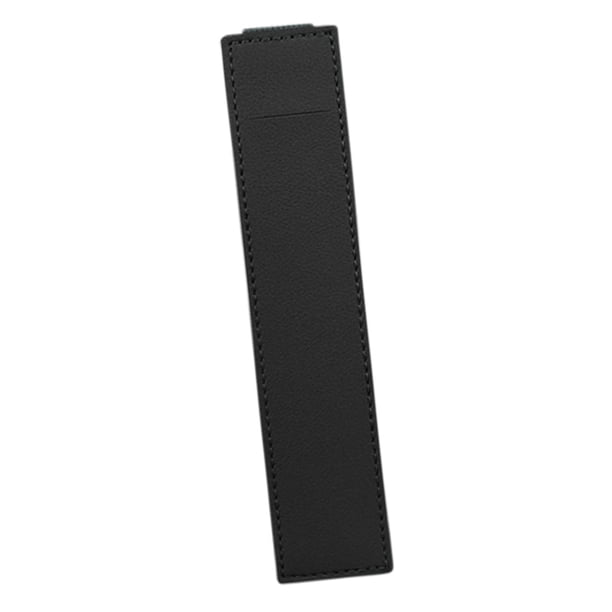 Estuche para lápices portátil con banda elástica ajustable para cuaderno Negro