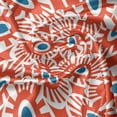 thumbnail image 5 of Ambesonne Lattice Window Valance, Vivid Mosaic of Circles, 54" X 18", Dark Coral Blue, 5 of 5