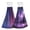 Starry Sky Galaxy Purple Storm With Lightning, variant on Different Design 2pcs Loop Hanging Bathroom Kitchen Hand Towel Mermaid and Dolphin Cute Doodle Drawings